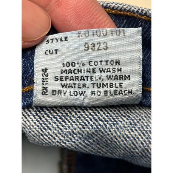 NWOT Vintage 90/80s Guess Jeans 12 Medium Wash Straight Leg Denim USA 24x28 - Picture 6 of 14